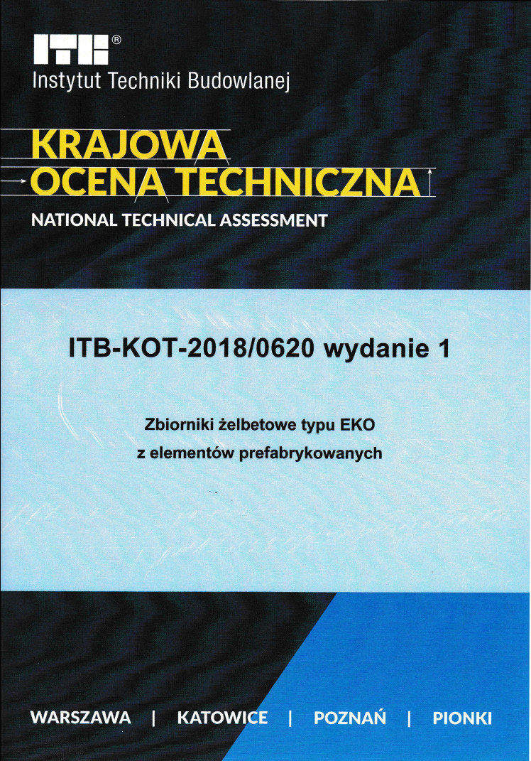 Krajowa Ocena techniczna na zbiorniki AZ Szamba